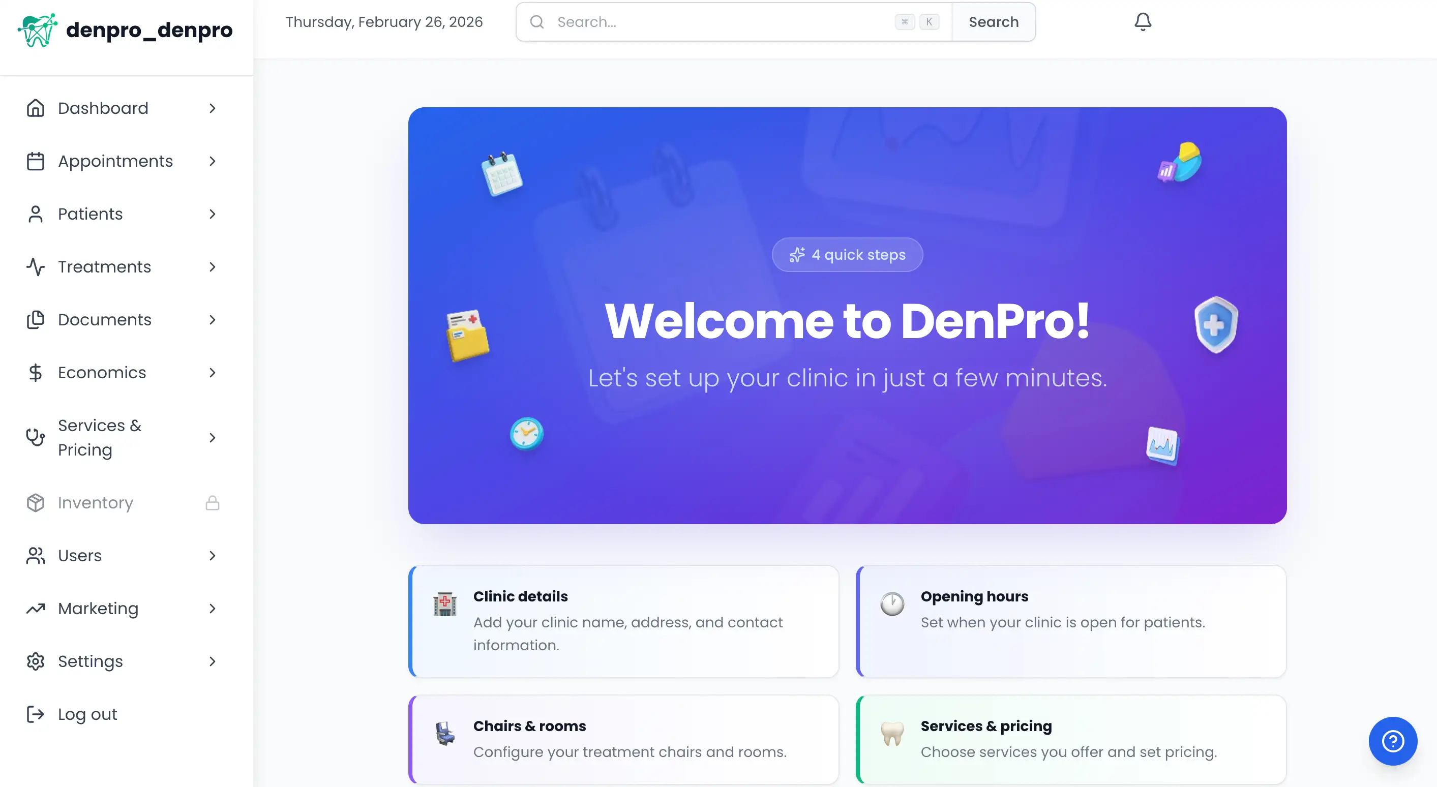 Configuração Inicial